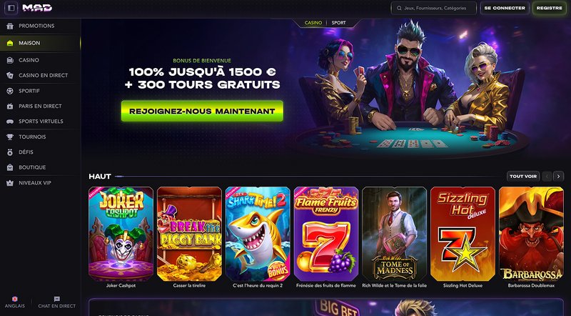 Mad Casino En Ligne : Découvrez les Secrets des Bonus et Retraits en France